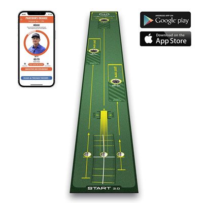 Office Putting Set - WellPutt Golf Training Mat 2